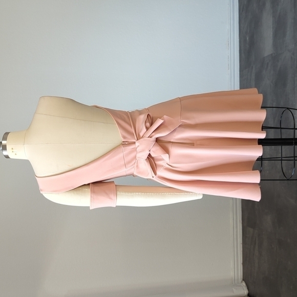 Finders Oblivion One Cold Shoulder Mini Dress Peach S cocktail wedding evening - Picture 4 of 11